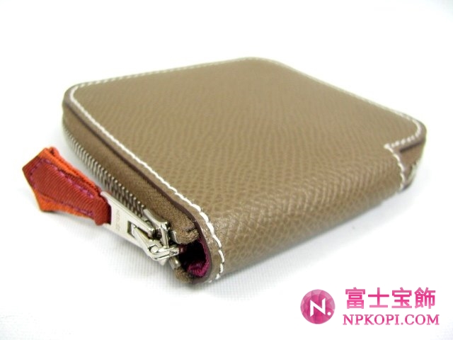 エルメスコインケースエトゥープ（シルバー金具）HERMES328038